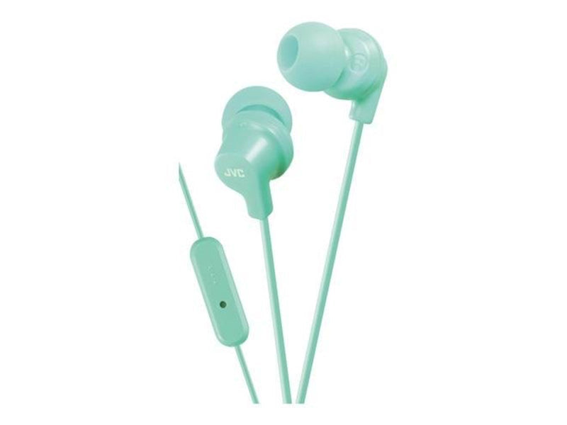 JVC  In Ear Headphones with remote and microphone. Mint