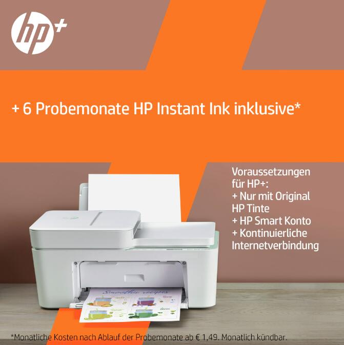 HP DeskJet 4122e Tintenstrahl-Multifunktionsgerät 26Q92B