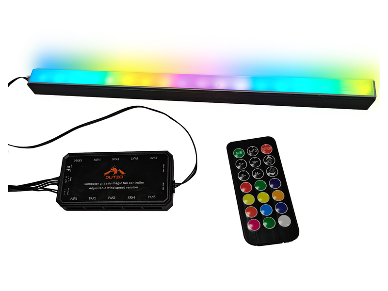 DUTZO Premium Adressable RGB Strip 30cm with controller & remote