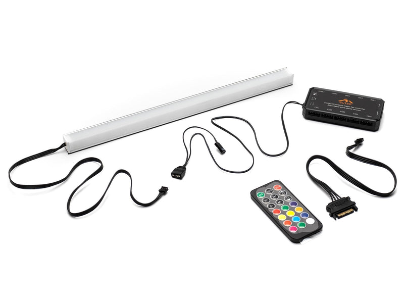 DUTZO Premium Adressable RGB Strip 30cm with controller & remote