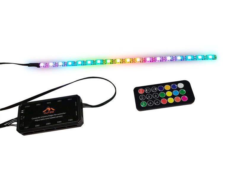 DUTZO Adressable RGB Strip 30 CM with controller and remote