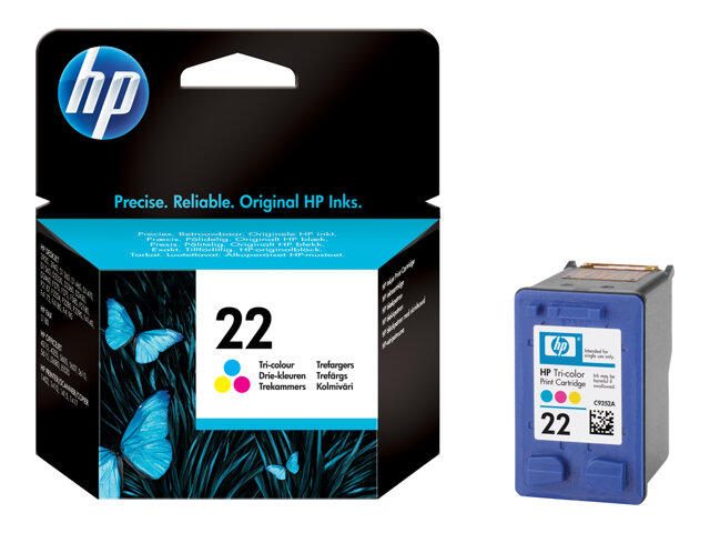 HP Original 22 Druckerpatrone cyan magenta gelb 165 Seiten 5ml (C9352AE#301)