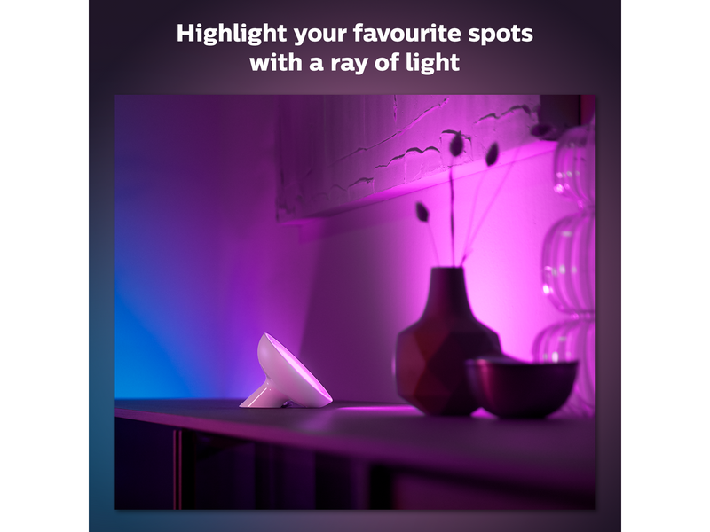 Philips Hue Bloom Tragbare Tischleuchte - BT - Weiss