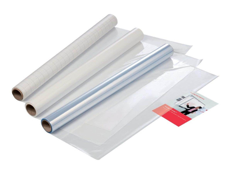 Nobo Instant Abwischbare Folie, 25 Blatt 60 x 80 cm, blanko, weiß