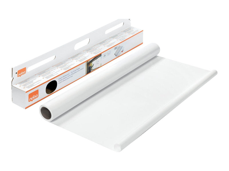 Nobo Instant Abwischbare Folie, 25 Blatt 60 x 80 cm, blanko, weiß