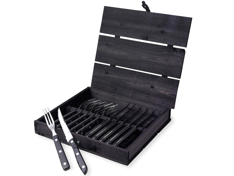Gense Old Farmer Black steak/grill cutlery 12 pcs