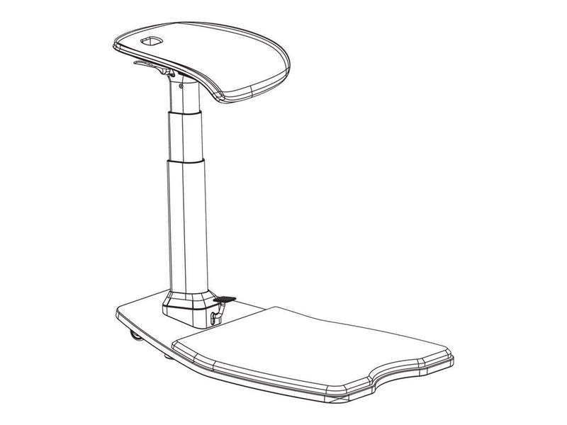 Deltaco Office Learning stool - PU-Leder - Bis zu 120 kg