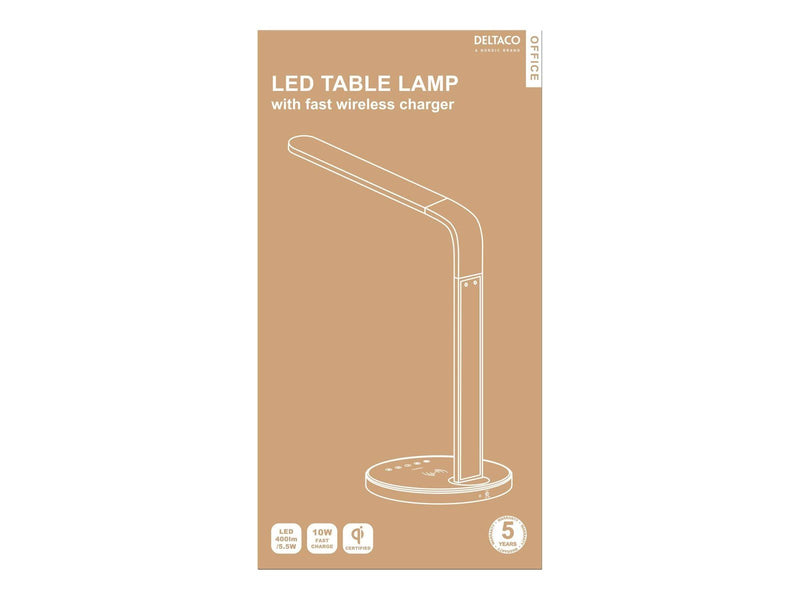 Deltaco Office Desk lamp LED 10W White