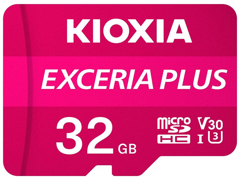 Kioxia EXCERIA PLUS MicroSD/SD - 98MB/s - 32GB