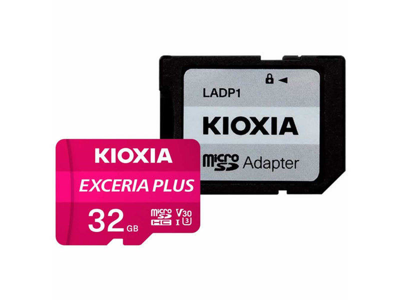 Kioxia EXCERIA PLUS MicroSD/SD - 98MB/s - 32GB