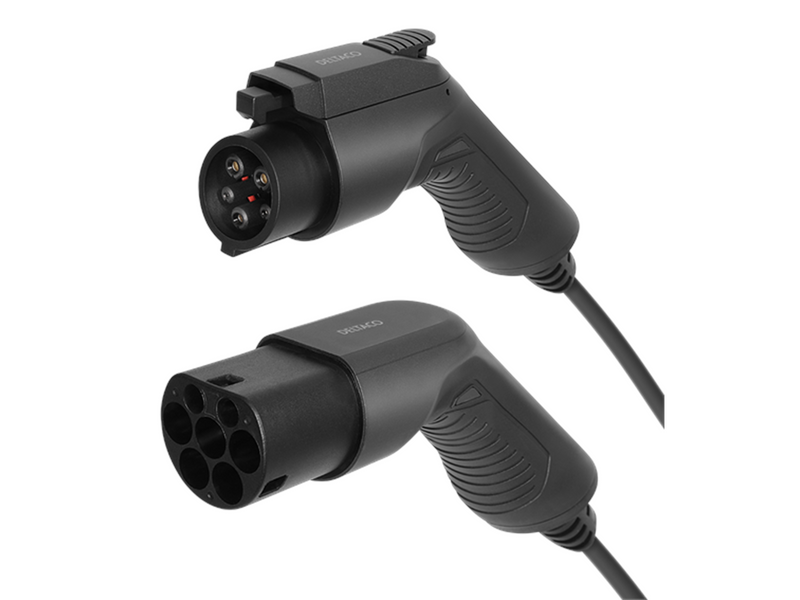 Deltaco e-Charge kabel type 2 til type 1 1 fase 16A 3m