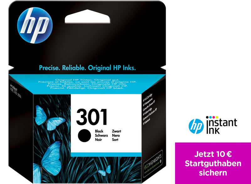 HP Original 301 Druckerpatrone - schwarz (CH561EE)