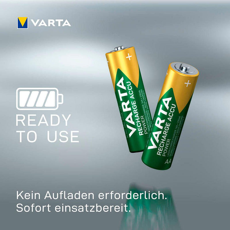 VARTA Akku RECHARGE ACCU Power Mignon AA 2.100 mAh - 4 Stück
