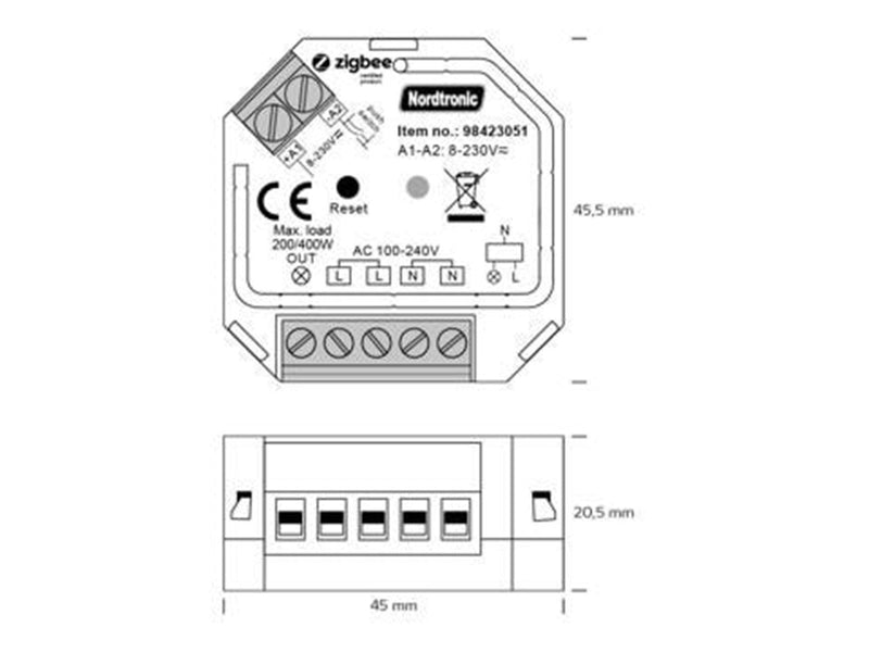 Nordtronic Box Relais Zigbee