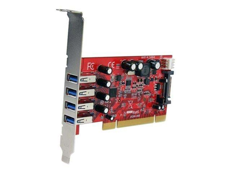 StarTech.com 4 Port PCI SuperSpeed USB 3.0 Adapter Card mit SATA / SP4 Strom