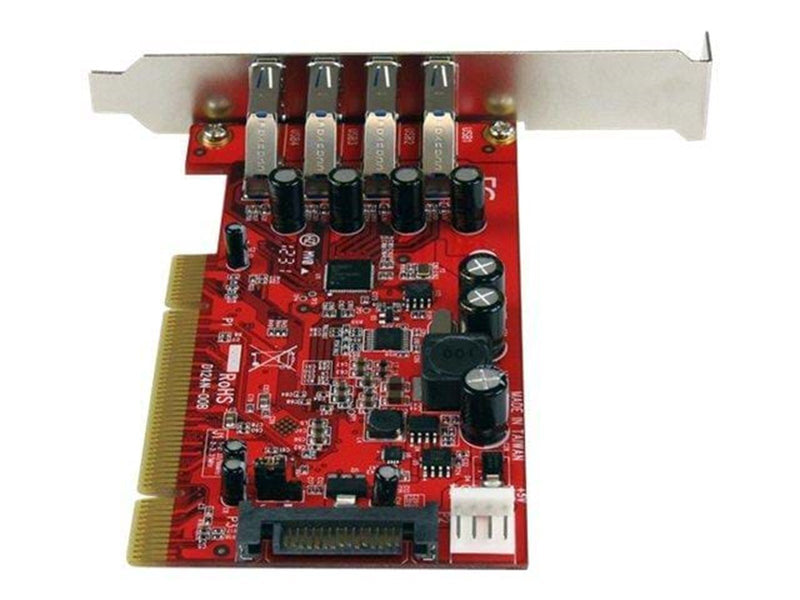 StarTech.com 4 Port PCI SuperSpeed USB 3.0 Adapter Card mit SATA / SP4 Strom