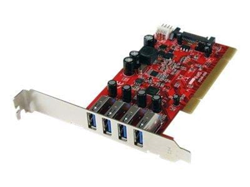 StarTech.com 4 Port PCI SuperSpeed USB 3.0 Adapter Card mit SATA / SP4 Strom