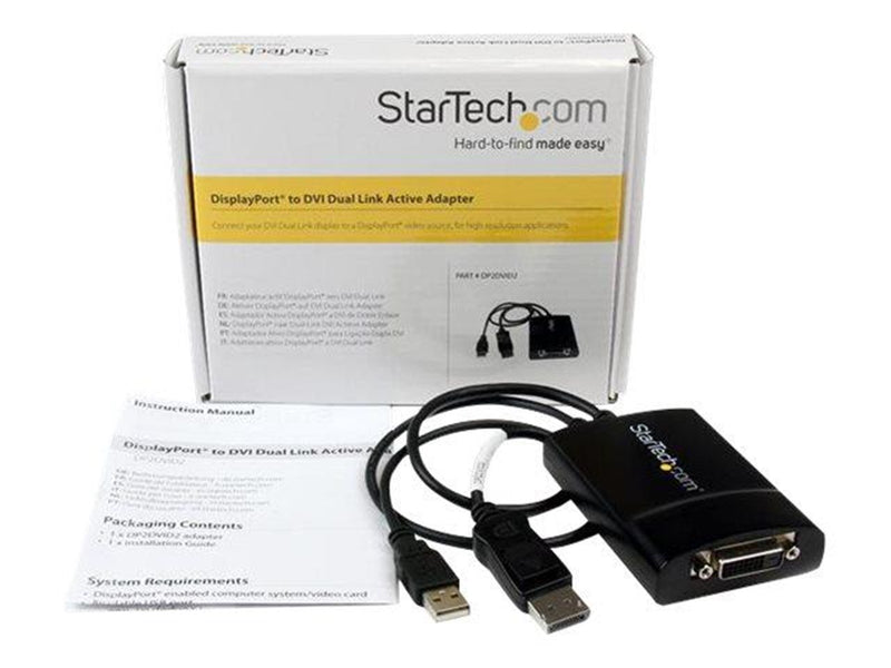 StarTech.com DisplayPort zu DVI Dual Link Active Video Adapter Konverter Video Transformer