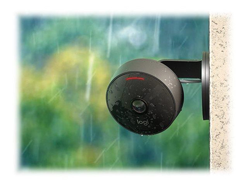 Logitech Circle View Camera Apple HomeKit-enabled wired security camera with best-in-class  TrueView video