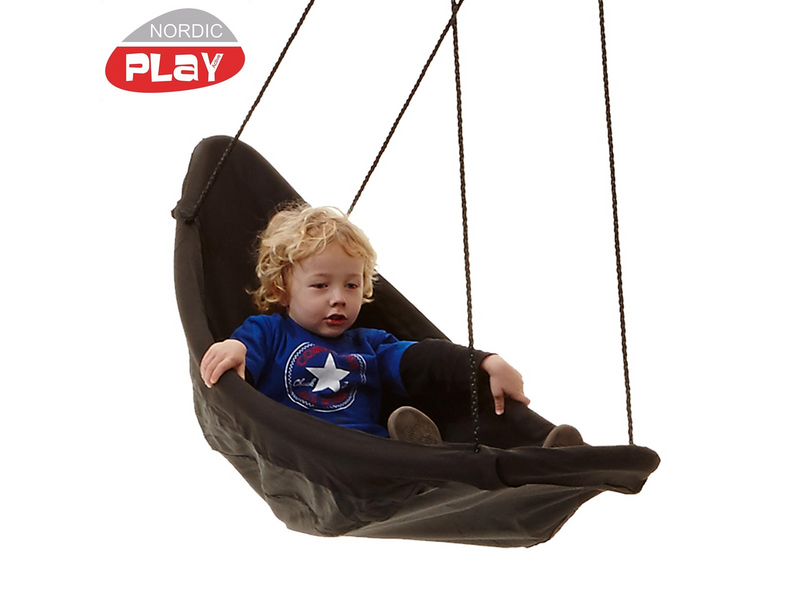 Nordic Play Canoe swing black 153x54 cm