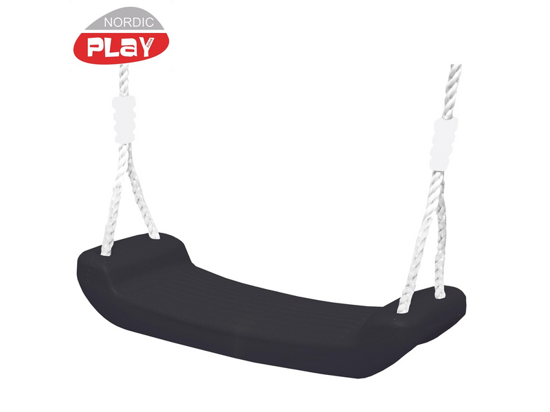 Nordic Play Swing seat w/ rope black