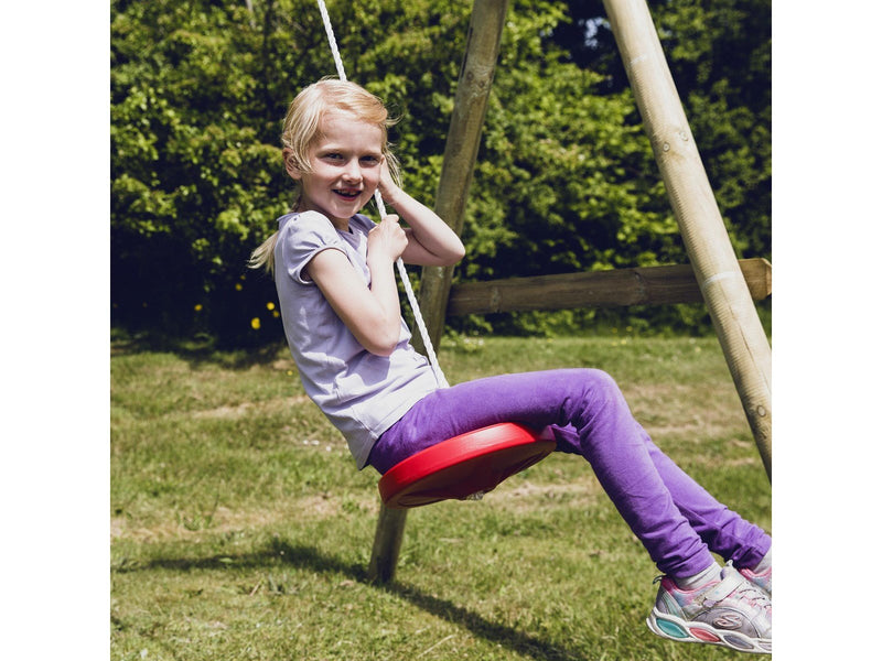Nordic Play Disc swing with rope red