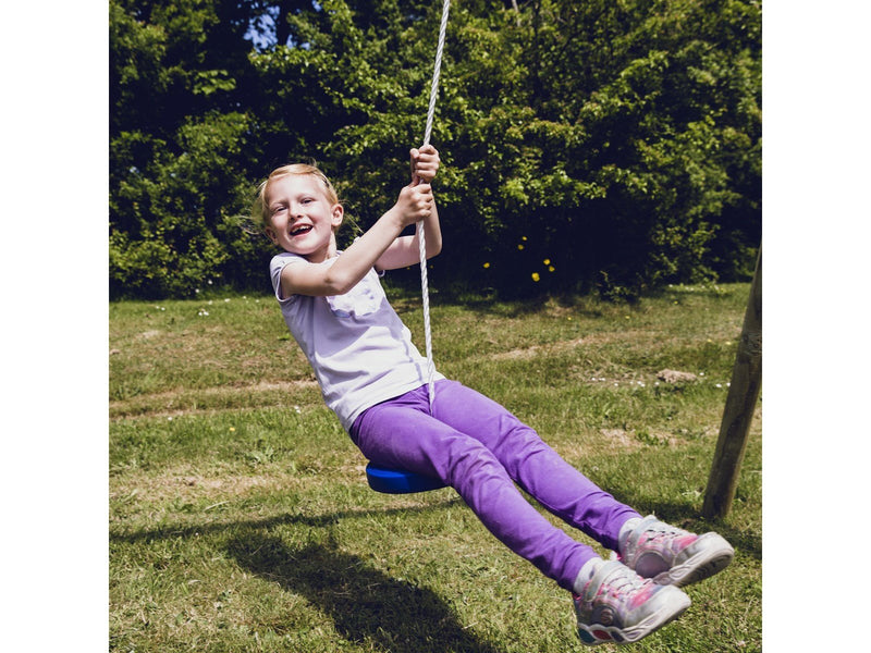 Nordic Play Disc swing with rope blue