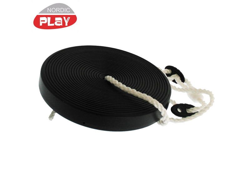 Nordic Play Swing disc black with rope