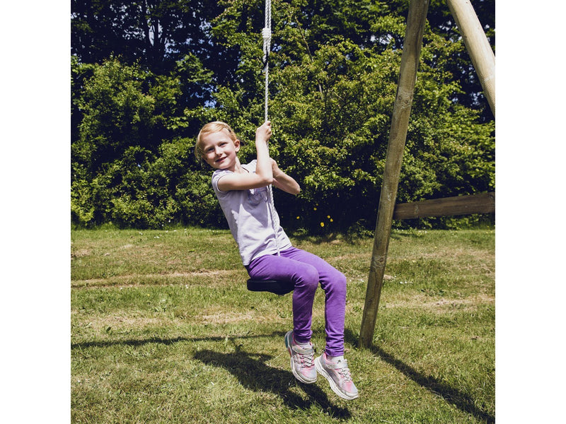 Nordic Play Swing disc black with rope