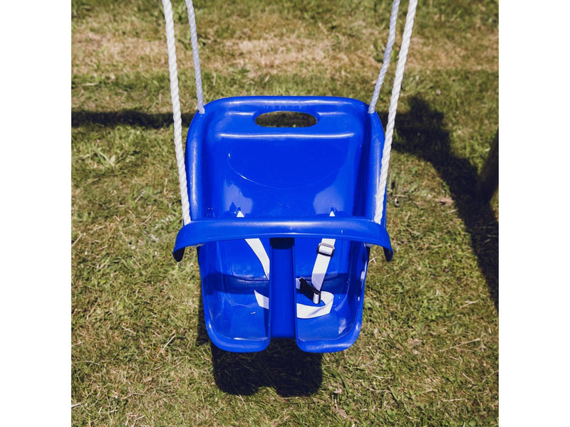 Nordic Play Baby swing w/ high back blue