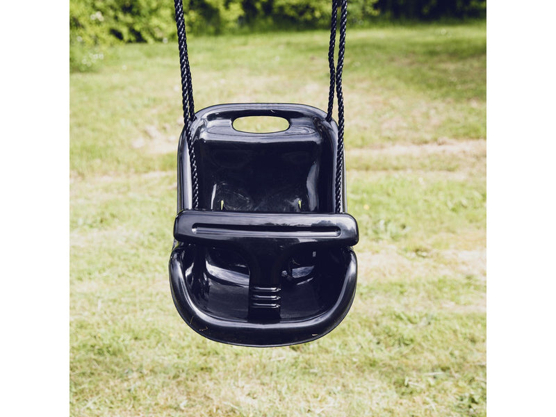 Nordic Play baby swing black with black rope