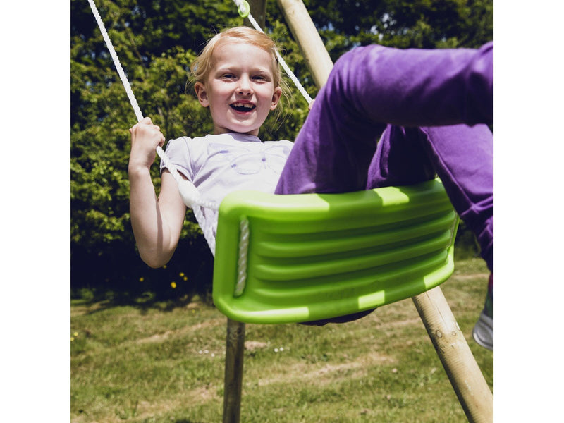 Nordic Play Swing seat w/ rope lime