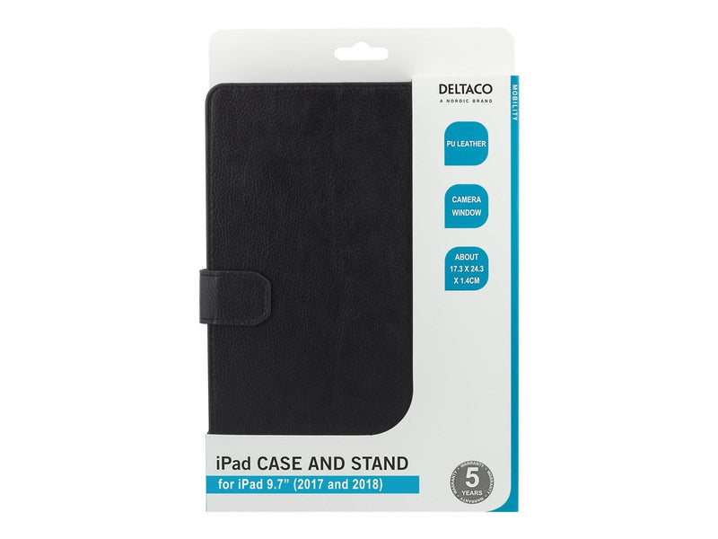 Deltaco iPad case vegan leather wake function s