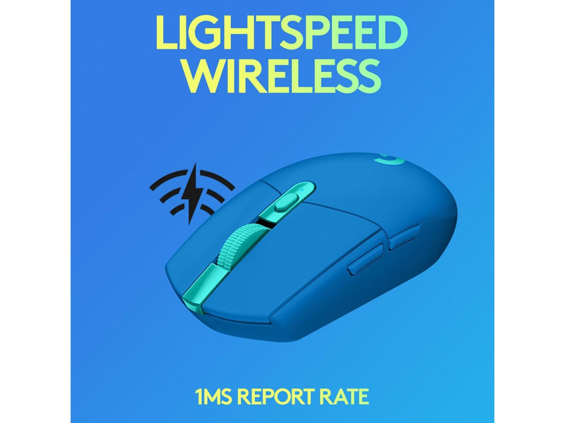 Logitech G305 LIGHTSPEED - Blue - Gaming Maus (Blau mit RGB)
