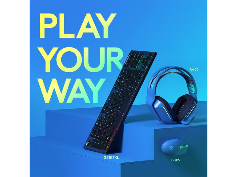 Logitech G305 LIGHTSPEED - Blue - Gaming Maus (Blau mit RGB)