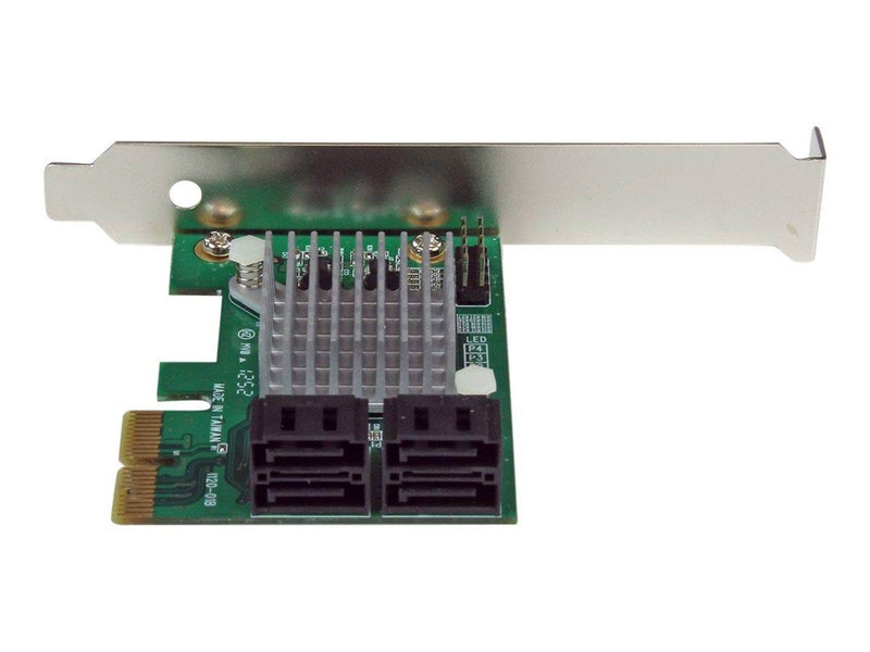 StarTech.com 4 Port PCI Express SATA III 6Gbps RAID Kontroller Card mit Heatsink