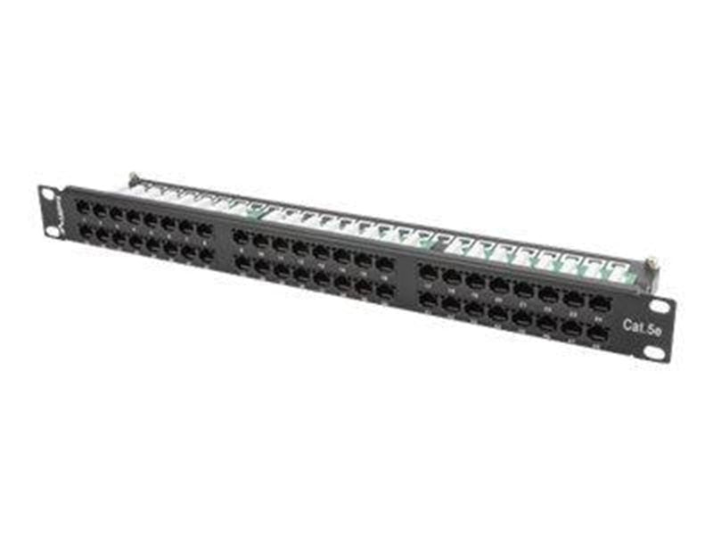 Lanberg PPU5-1048-B - patch panel - 1U - 19"