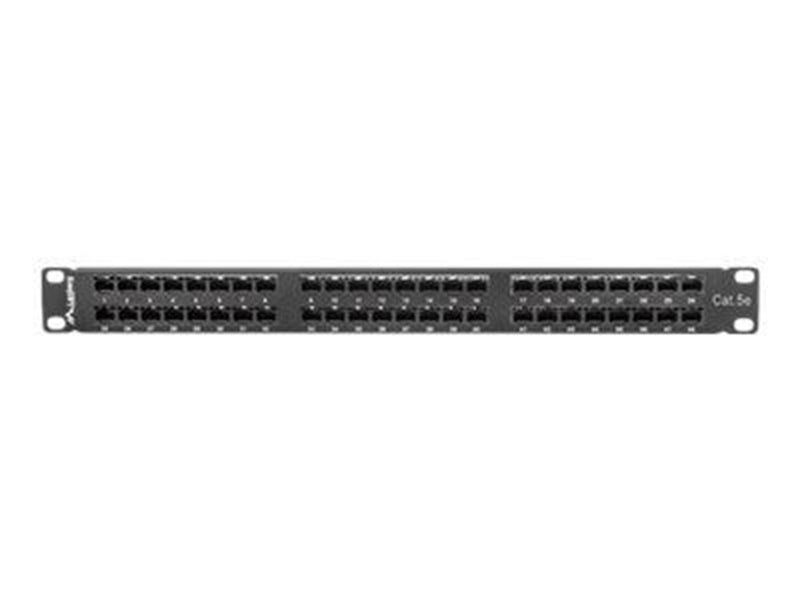 Lanberg PPU5-1048-B - patch panel - 1U - 19"