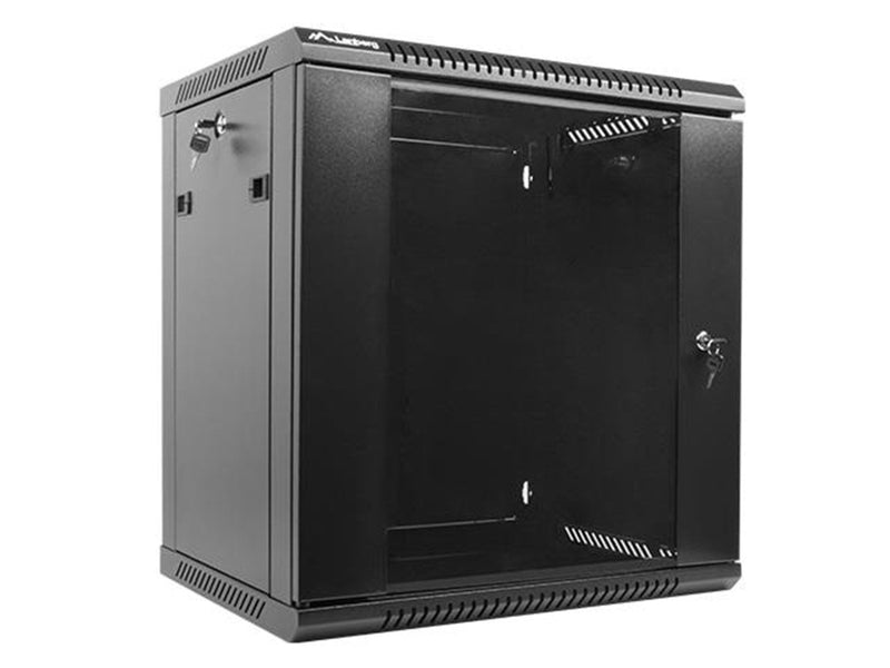 Lanberg WF01-6412-10B - 12U - Wall-Mount Rack Cabinet