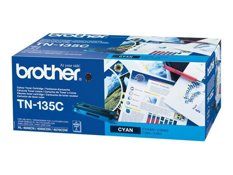 Brother TN135C / TN 135C High Capacity Cyan Toner - Tonerpatrone Cyan