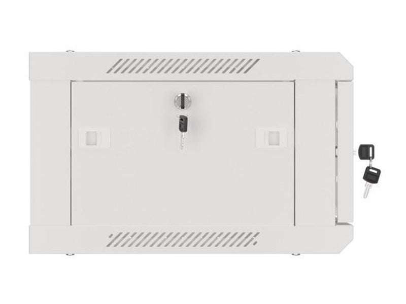 Lanberg WF01-6404-10S Rack Cabinet 19" Wall Mount 4U 600x450 (Flat Pack) V2 Grey RAL7035