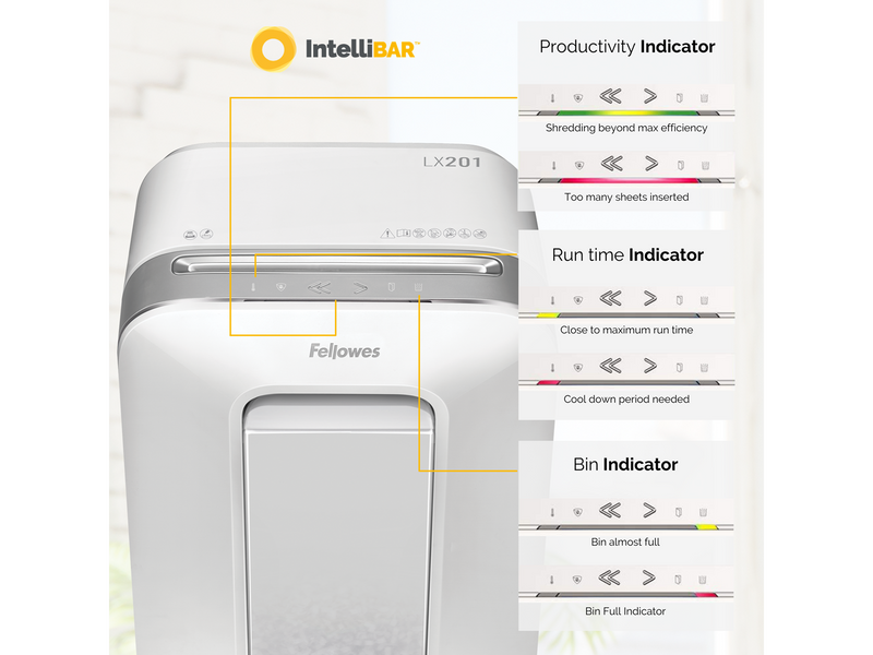 Fellowes Powershred® LX201 Mikroschnitt Aktenvernichter