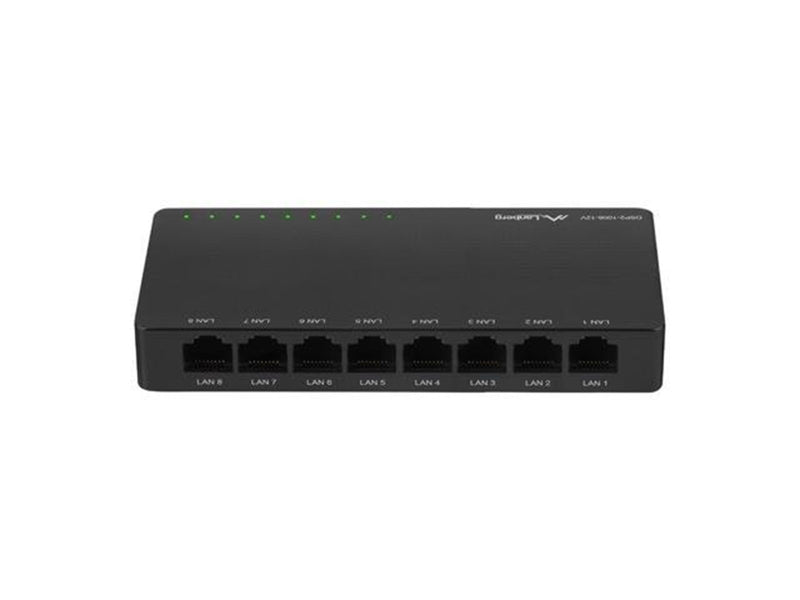 Lanberg DSP2-1008-12V 8-Port Gigabit Ethernet Unmanaged Switch