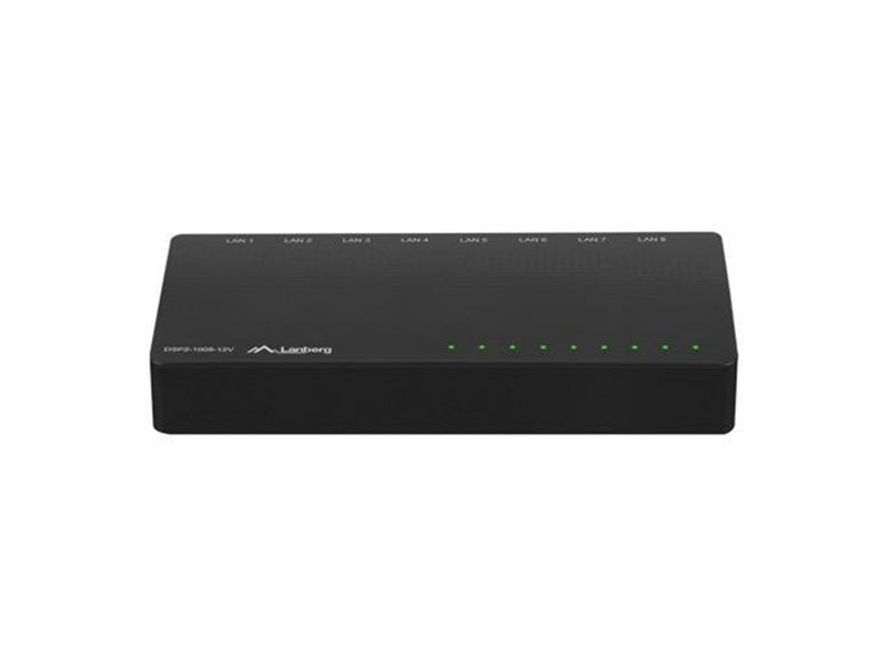 Lanberg DSP2-1008-12V 8-Port Gigabit Ethernet Unmanaged Switch
