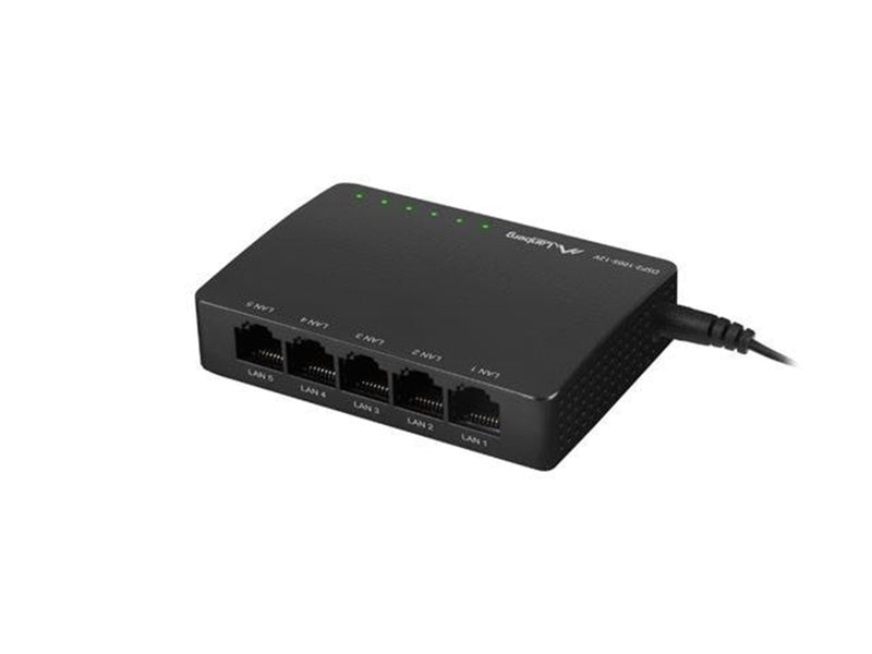 Lanberg DSP2-1005-12V 5-Port Gigabit Ethernet Unmanaged Switch