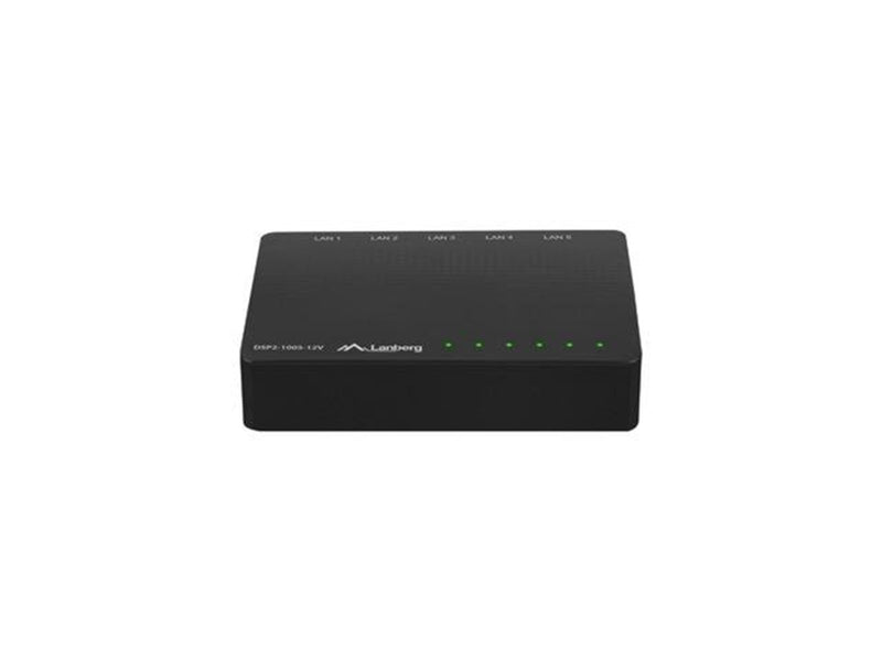 Lanberg DSP2-1005-12V 5-Port Gigabit Ethernet Unmanaged Switch