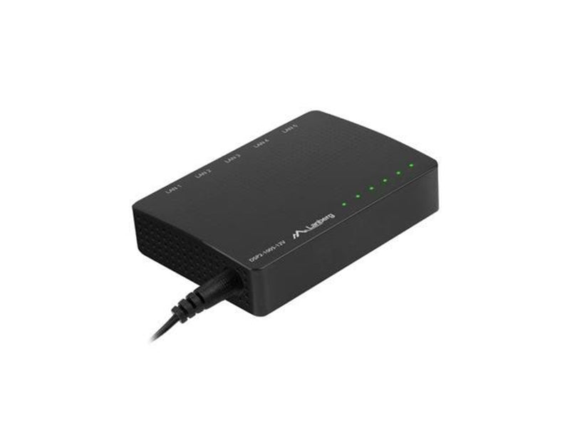 Lanberg DSP2-1005-12V 5-Port Gigabit Ethernet Unmanaged Switch