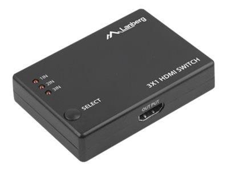 Lanberg SWV-HDMI-0003 - video/audio switch - 3 ports