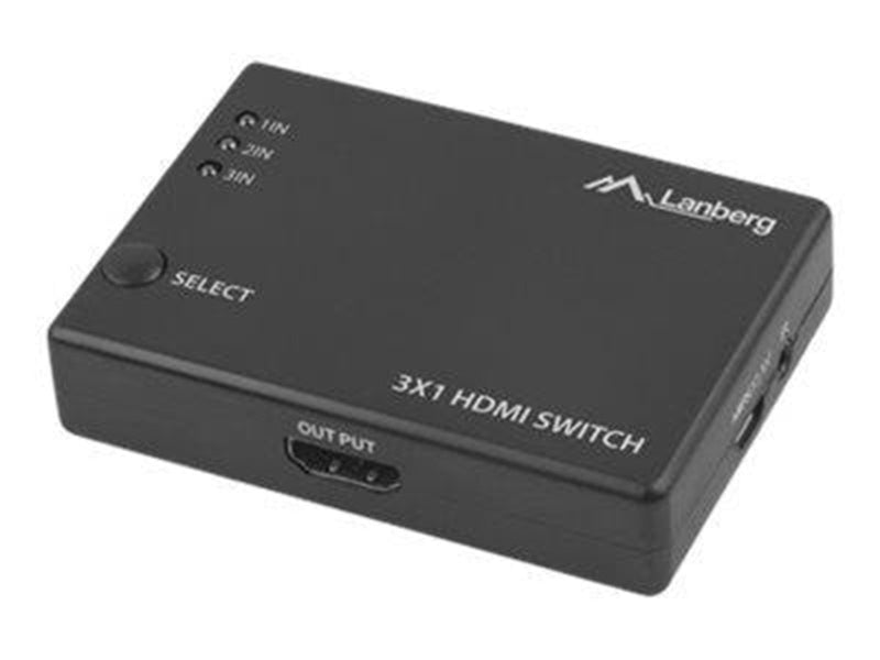 Lanberg SWV-HDMI-0003 - video/audio switch - 3 ports