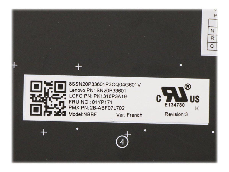 Lenovo Primax - Portable Keyboard - Ersatz - Französisch - Schwarz